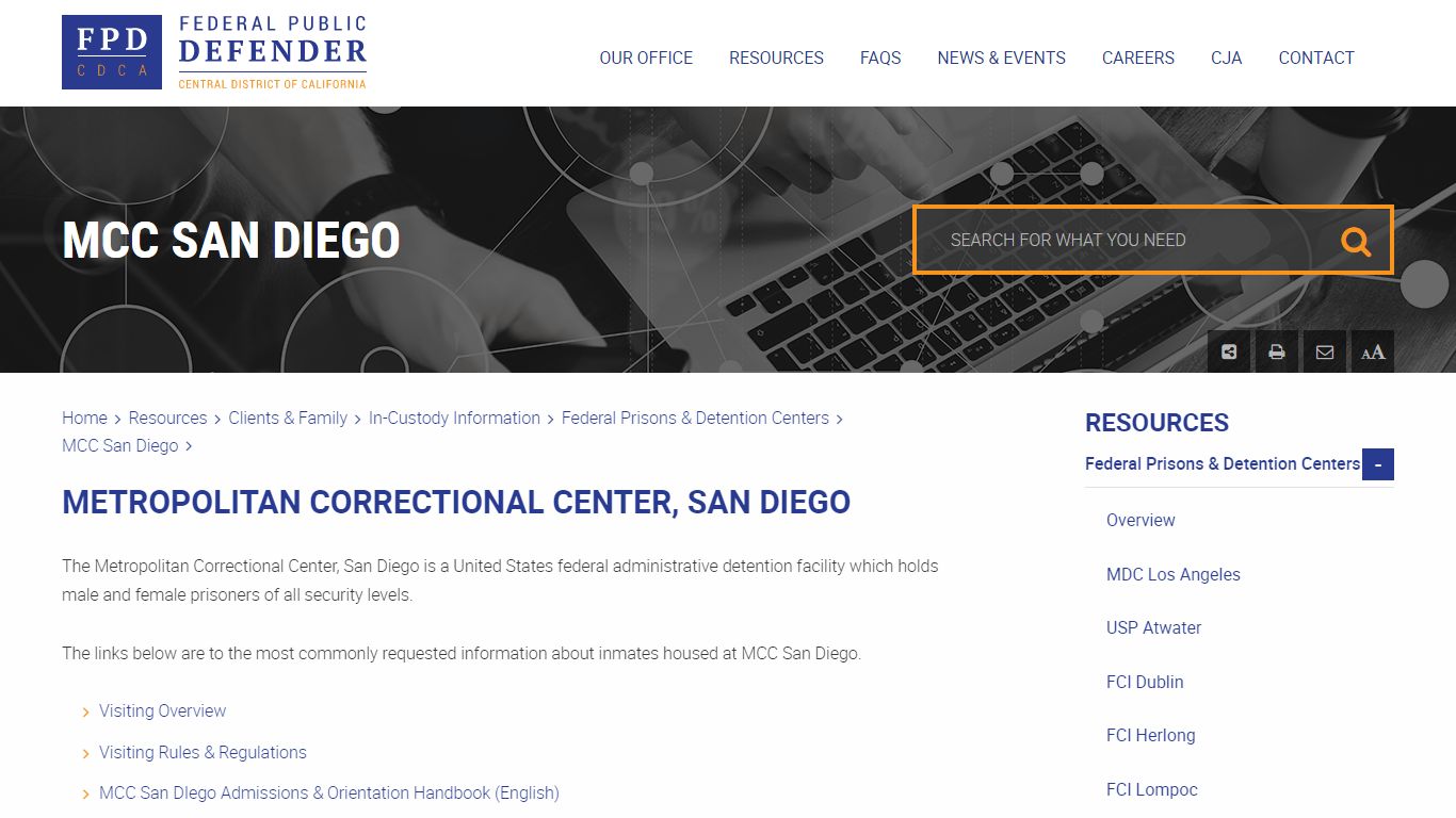 MCC San Diego - FPDCDCA
